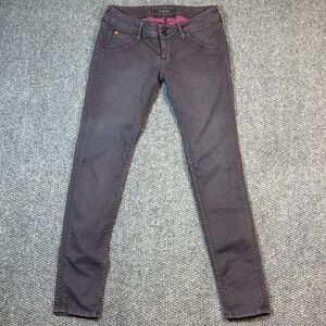 Hudson Women's Collin Flap Pocket Super Skinny Purple Jeans Size 25